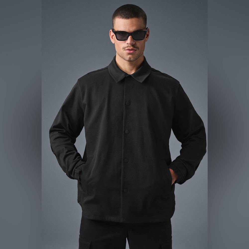 ALO Yoga Unisex Black Shirt Jacket